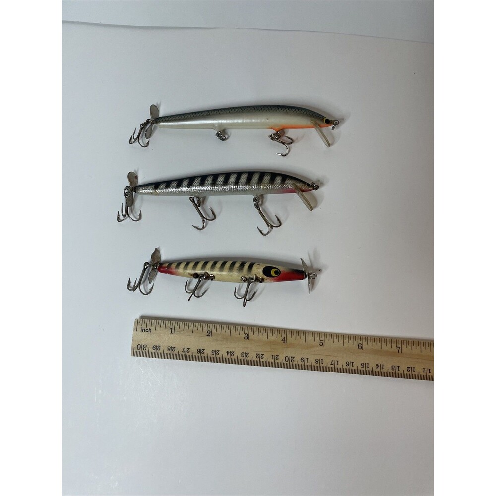 Vintage Lot Of 3 Fishing Lures 5” Minnow Spinners Smithwick - Picture 6 of 6